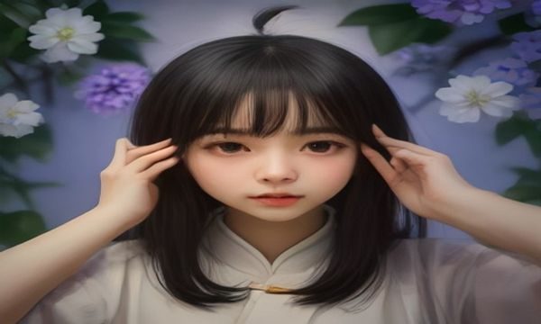 一位母亲和孩子坐在客厅地毯上用平板电脑在线观看儿童动画，母子互动温馨，阳光透过窗帘照进来